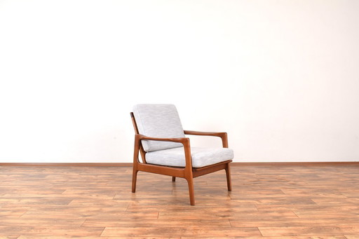 Loungefauteuil uit het midden van de 20e eeuw van Illum Wikkelsø, jaren 60.
