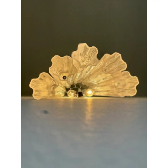Image 1 of Paar moderne transparente „Tronchi“-Wandleuchten