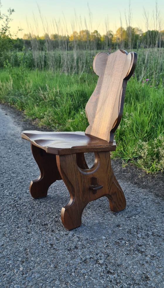 Image 1 of 2 Brutalist high chairs '60