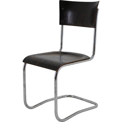 Poltrona tubolare vintage Bauhaus di Robert Slezak, Cecoslovacchia, anni '30