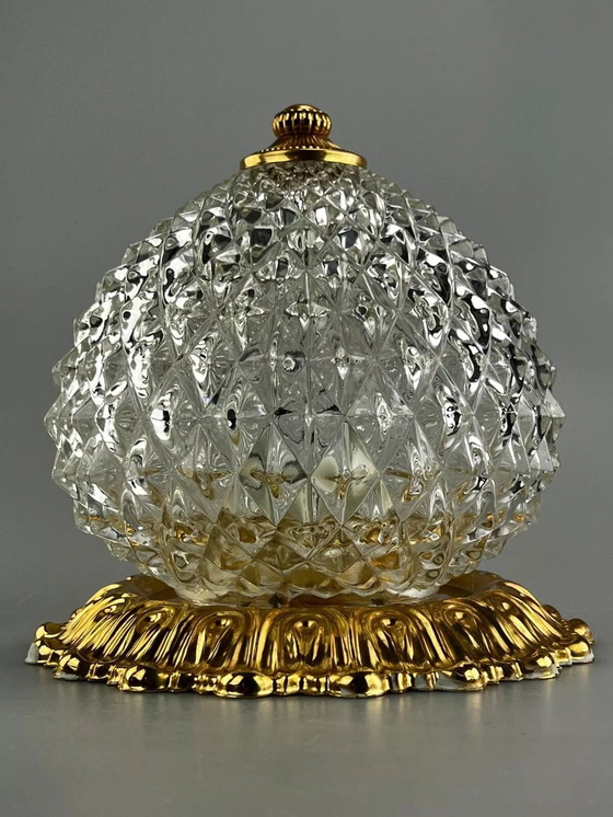 Image 1 of 60s 70s Wandlamp Plafondlamp Gaetano Sciolari voor Sciolari Messing Ontwerp 60s