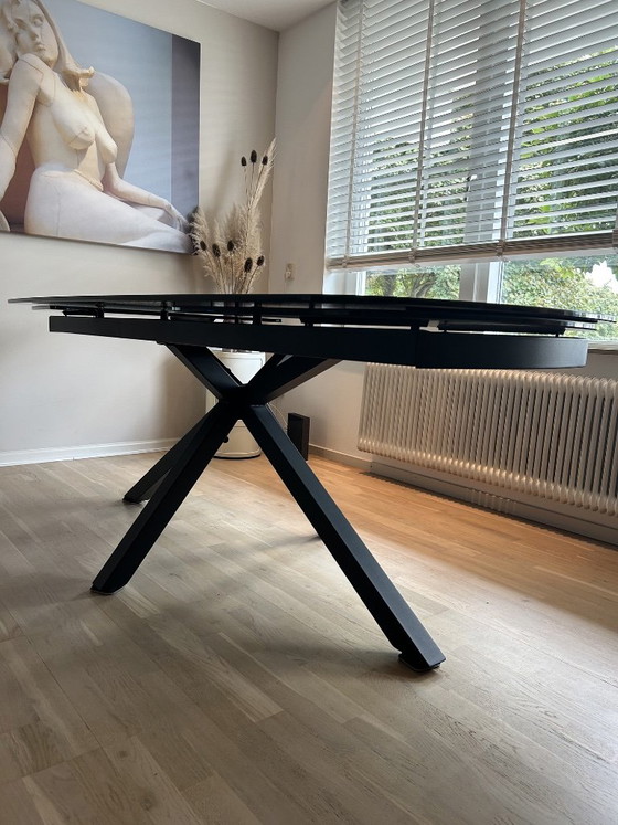 Extendable Dining Table with Ceramic Top – XOOON, Glass (photo 4 of 16)