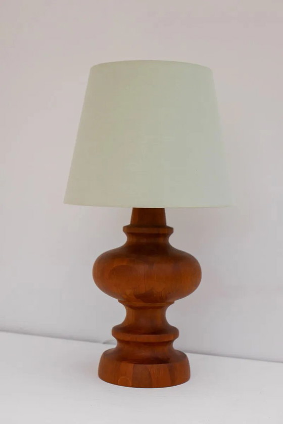 Image 1 of Mid-century modern Scandinavian oak table lamp from Möllers