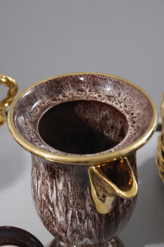 Image 1 of Marius Giuge À Vallauris - 40-delig ontbijtset Frankrijk 1950