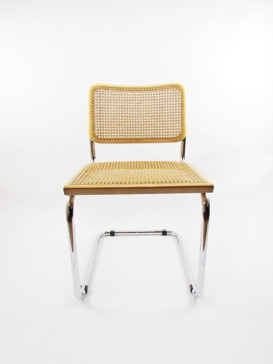 Image 1 of Sedia con struttura tubolare in stile Cesca, Made in Italy