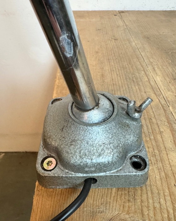 Image 1 of Lampe de table à col de cygne de style industriel gris, années 1960