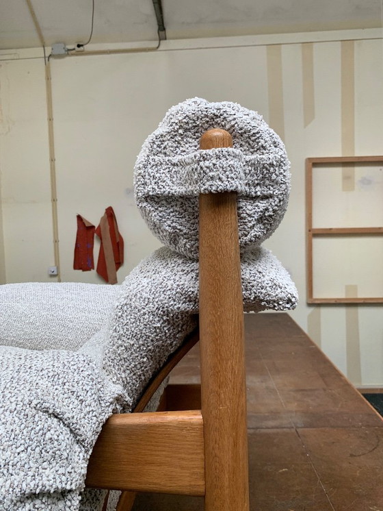 Image 1 of Flauschig & funktionell - Original Eric Merthen Sessel aus weißem Mischbouclé