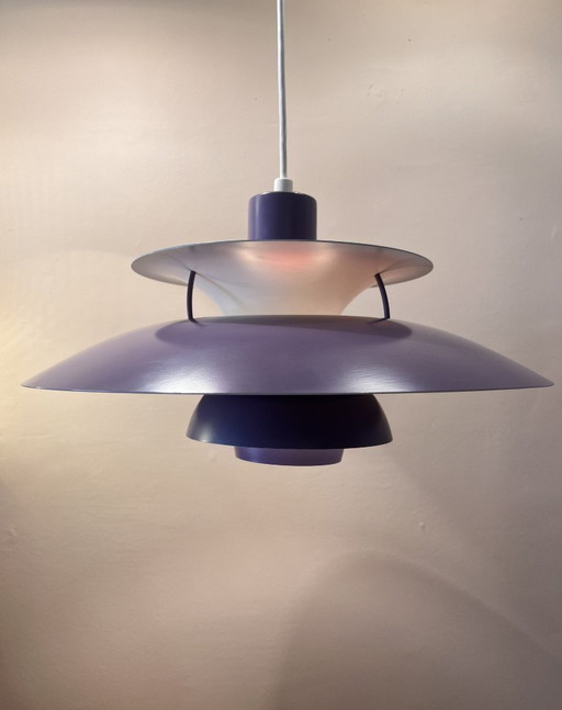 Lilac PH5 pendant light by Poul Henningsen for Louis Poulsen, 1990