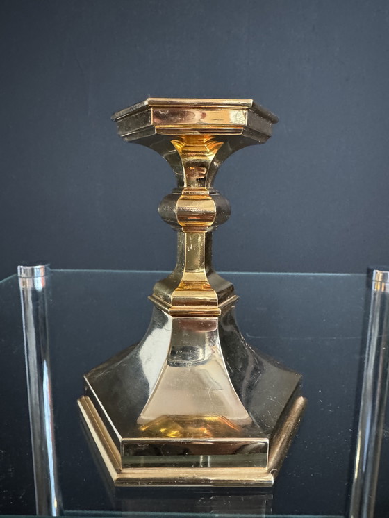 Image 1 of Candeliere Nagel placcato oro degli anni '70