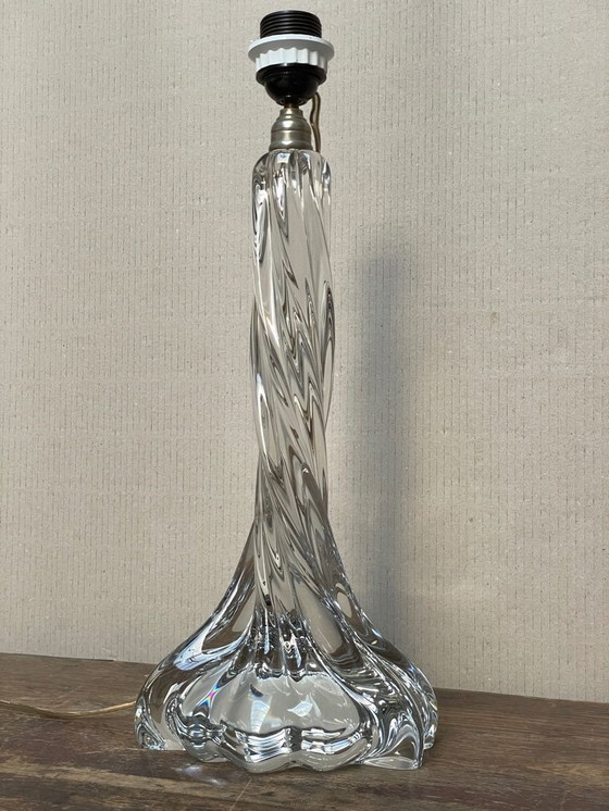 Image 1 of Vintage French Baccarat Table Lamp
