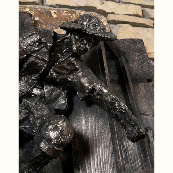 Image 1 of Vintage Finesse Originals Brutalistische Visser Nautische Kustmuursculptuur