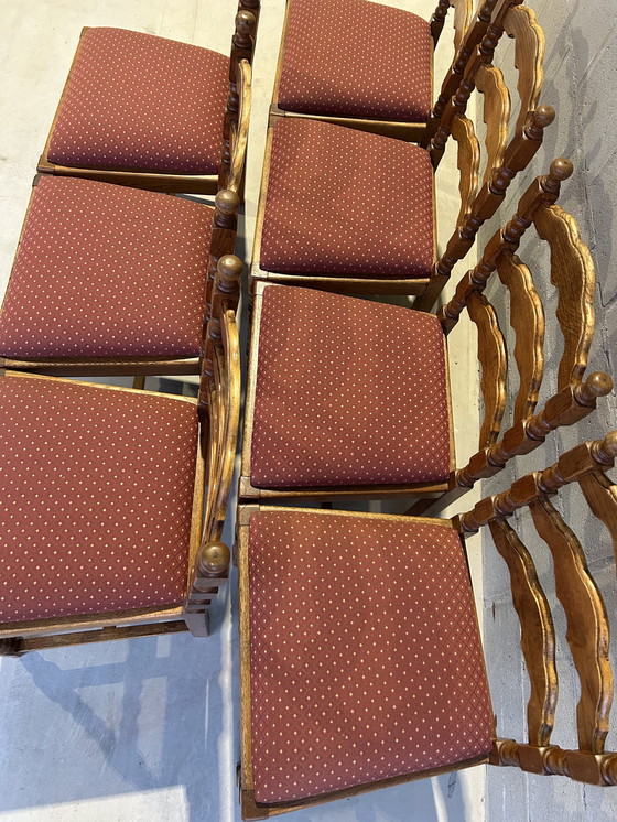 Image 1 of 7 Vintage eetkamerstoelen