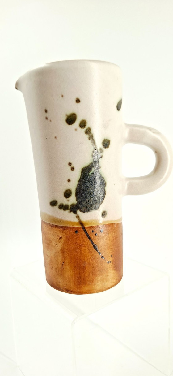 Image 1 of Large stoneware pitcher — La Colombe Pottery, 1970s