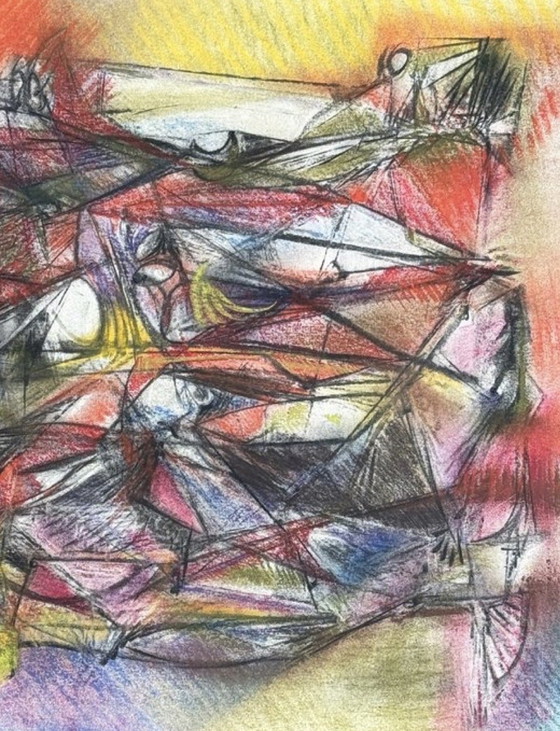 Image 1 of Schitterend werk van Silvin Bronkart (1919-1967), een belangrijk museumstuk uit 1957.