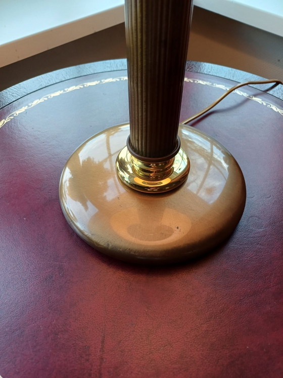 Herda grande lampada a colonna Hollywood Regency 55 cm alta – Lampade da tavolo, Metallo, Tessile (photo 4 of 10)