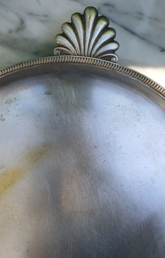 Vassoio in ottone placcato argento, stile Art Nouveau - anni '30 – Accessori da tavola, Silver (photo 2 of 8)