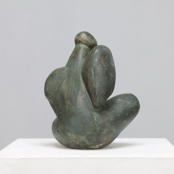 Image 1 of Scultura in bronzo espressiva, firmata JR, 1989