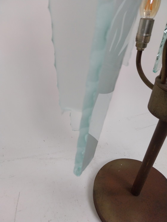 Image 1 of Juego de 3 lámparas de mesa de Brand van Egmond "detrás del cristal esmerilado"