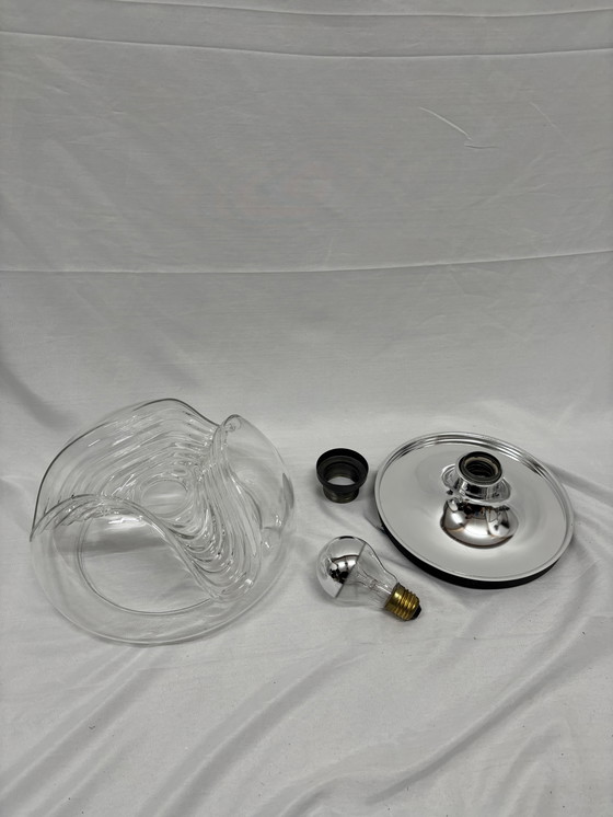 Image 1 of Lampe de plafond ou applique murale vintage Peill & Putzler Futura Wave, 1970