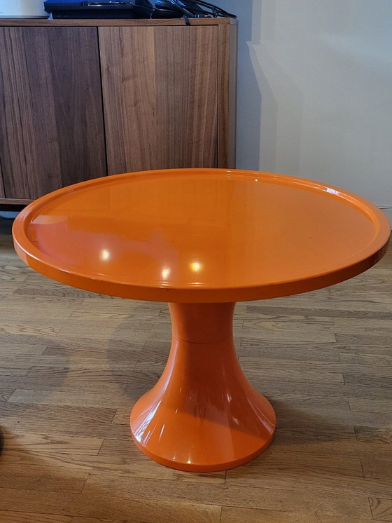 Image 1 of Tisch und Hocker Set "Tam Tam " Stamp Nurieux von Henry Massonnet Frankreich 1970