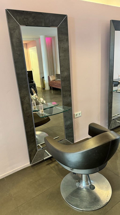 2 X chaise OLYMP LOUNGE et miroir à capuchon