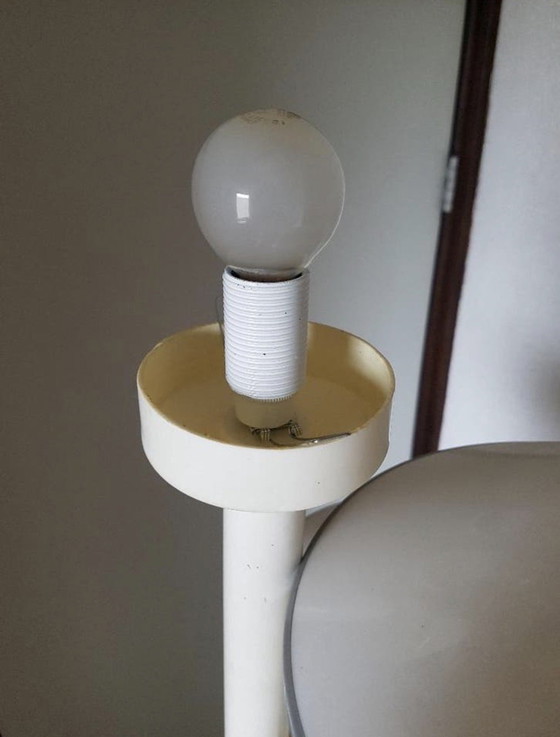 Image 1 of Lampada da terra vintage in stile Space Age – Design a triplo UFO – 155 cm

