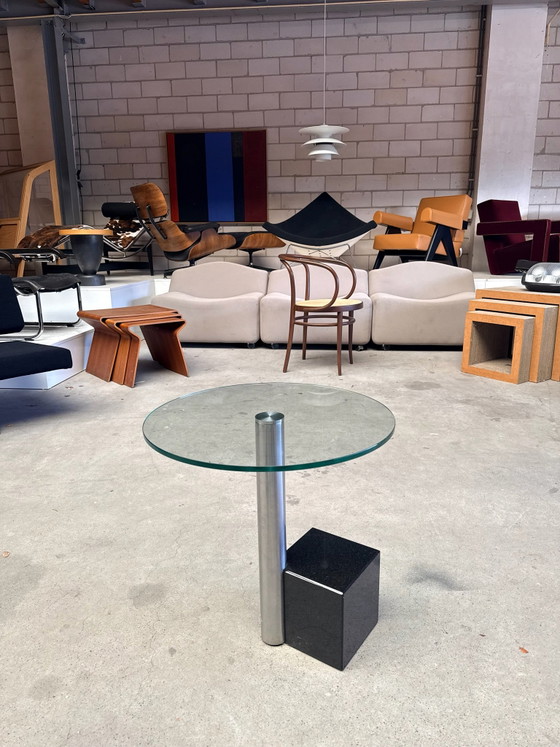 Metaform HK-2 Side table, Hank Kwint (stock:2), Glass, Metal, Black (photo 9 of 9)