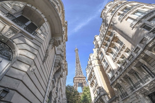 Foto auf Plexiglas gedruckt / Limitierte Serie / Art Deco / Dekorativer Rahmen / Paris / Eiffelturm