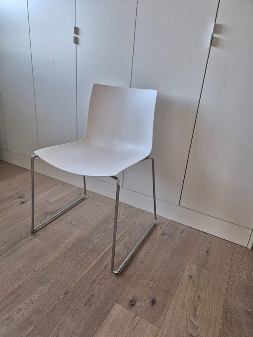 5 Chairs Arper Catifa Sled Base White