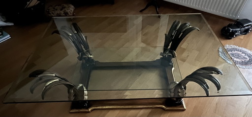 Designer coffee table (Jean Roche / Hollywood Regency style) – salontafels, Glass (photo 2 of 10)