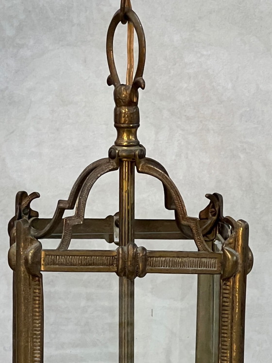 Lanterna sospesa in bronzo. – Lampade a sospensione, Bronze (photo 5 of 5)