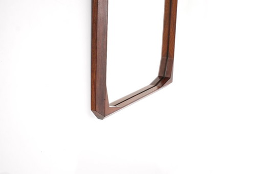 Miroir rectangulaire vintage en bois, Italie, années 1960s.