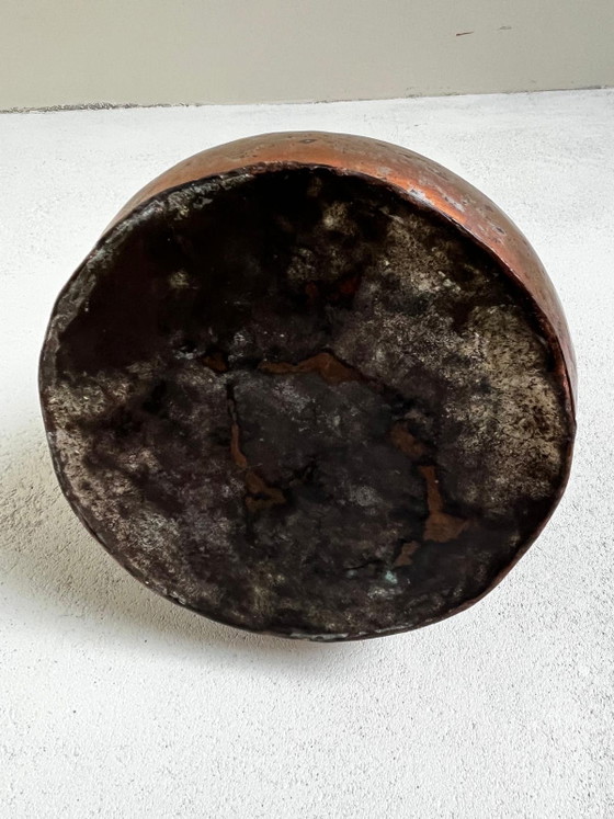 Image 1 of Handgefertigter osmanischer Kupferkrug aus dem 19. Jahrhundert – 38 cm hoch