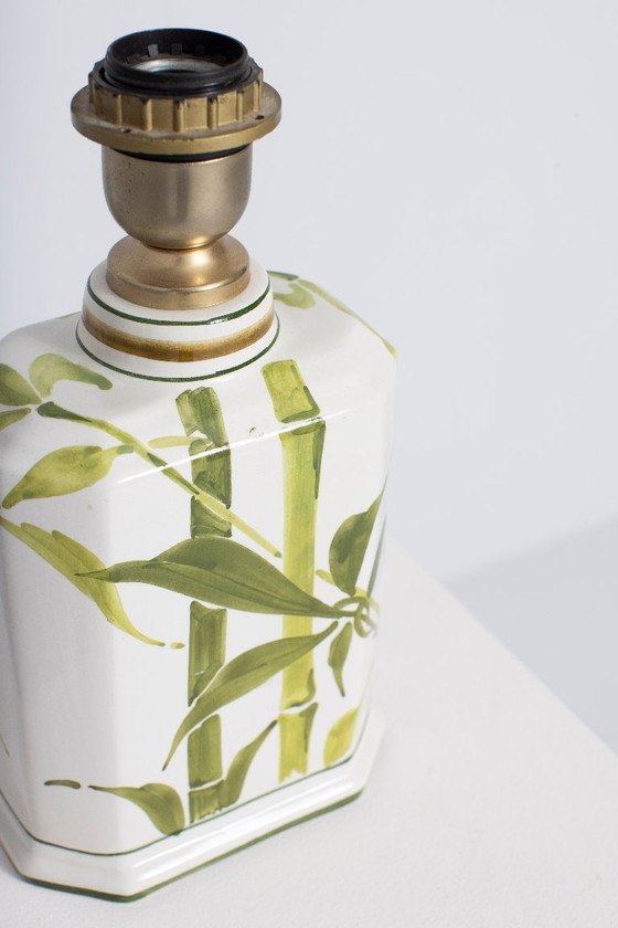 Vintage keramische tafellamp met bamboedecor – jaren 70 – Tafellampen, Ceramic (photo 4 of 5)
