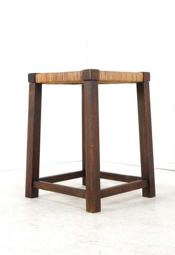 Sgabello in legno vintage brutalista – Sgabelli (photo 2 of 11)