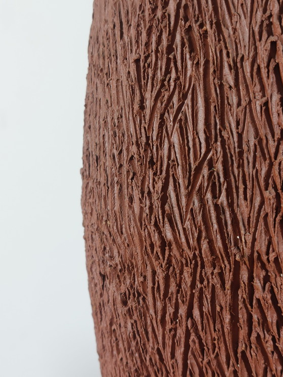 Vintage keramische vaas met sgraffito-decoratie in brutalistische stijl uit het midden van de 20e eeuw. (photo 4 of 10)