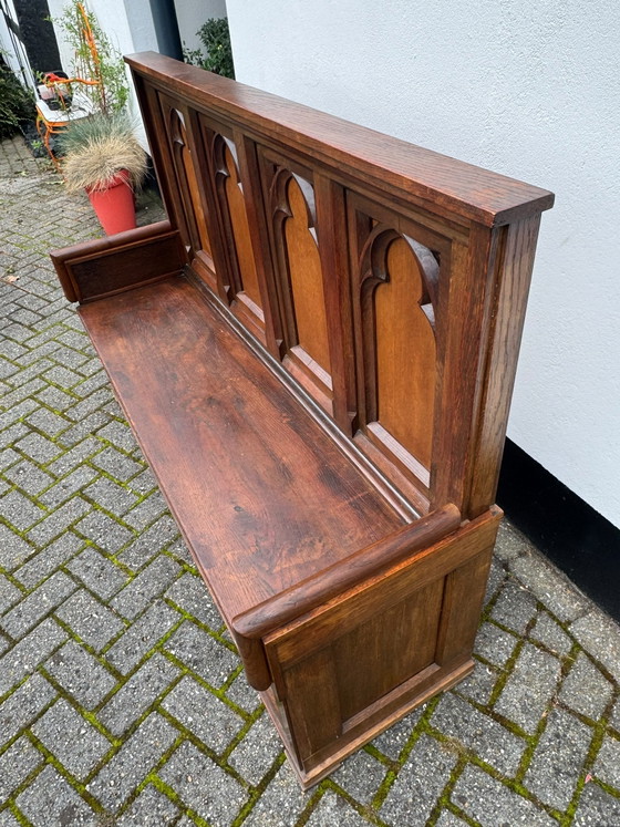 Panca in Legno Neogotico – Panche, Wood (photo 5 of 12)