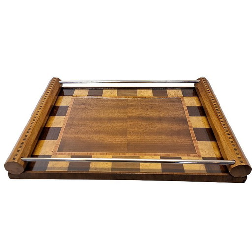 Vassoio in legno in stile Art Déco francese