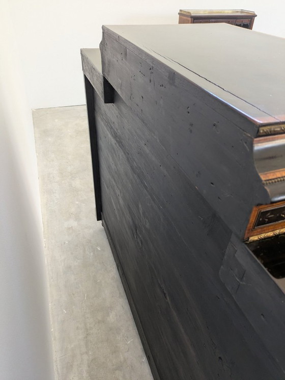 Image 1 of Credenza - Legno annerito, radica di noce - Napoleone III