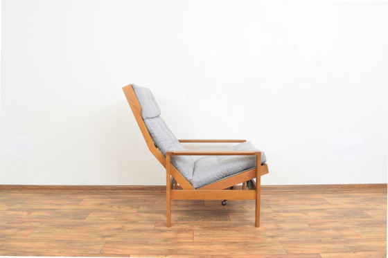 Image 1 of Fauteuil danois en chêne, style Mid-Century, conçu par Leif Alring pour Madsen & Schubell, années 1960.