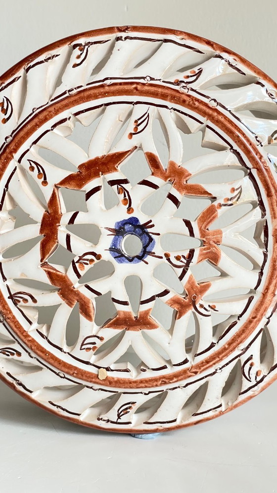 Image 1 of Applique artisanale CéRAMIQUE CENTRE BLEU