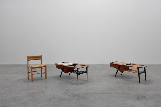 Image 1 of Tavolino modello 210, legno di teak e ceramica, di Alfred Hendrickx, Belform