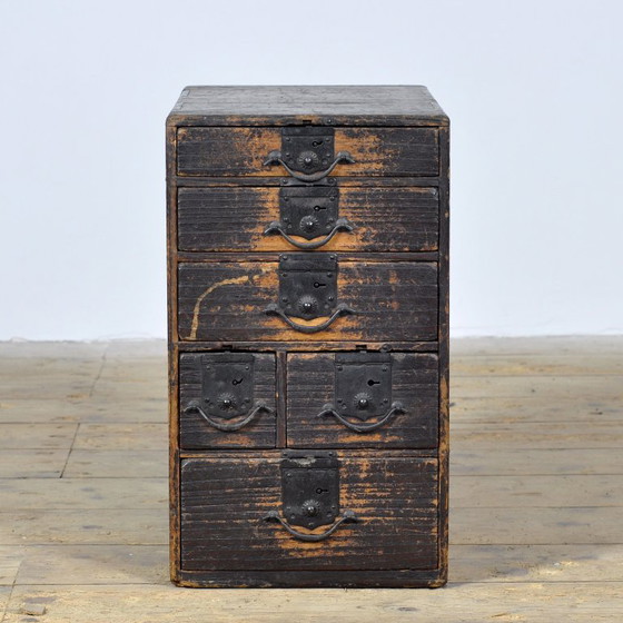 Antieke Japanse Ko-Dansu met origineel ijzerbeslag, circa 1900 – Ladekasten, Iron, Wood (photo 2 of 10)