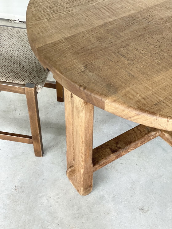 Image 1 of Brutalist round dining table