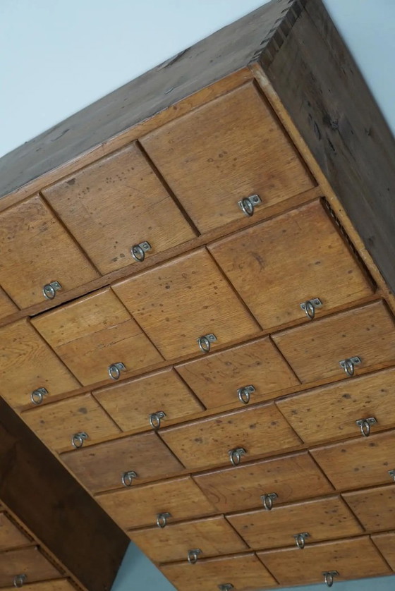 Image 1 of Alter deutscher Apothekerschrank aus Kiefer und Eiche, 1950er Jahre