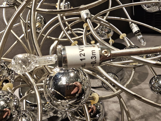 Image 1 of Space age lamp zilver planeten