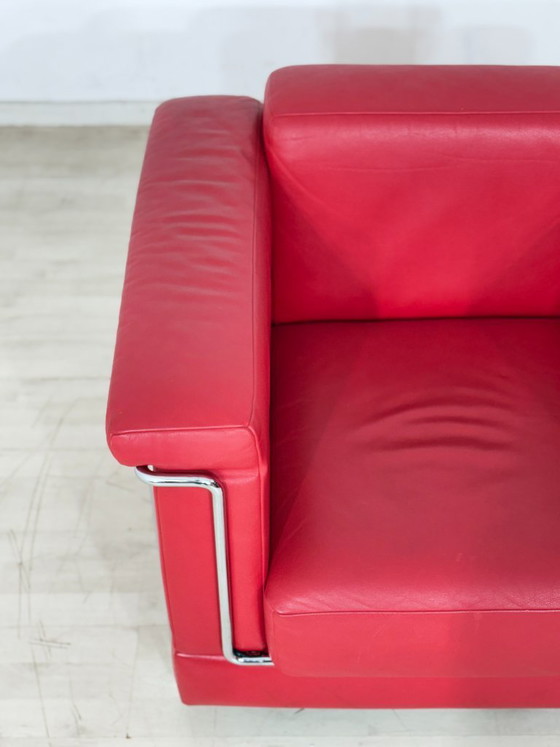 Image 1 of Züco Carat leren fauteuil rood