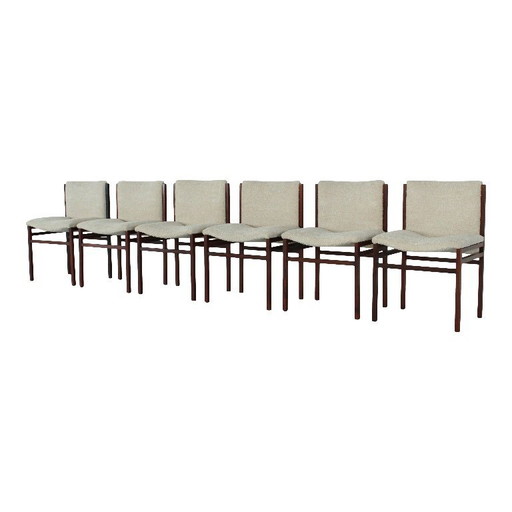 6x dining chairs by Tito Agnoli for Cinova, Italy, 1960s