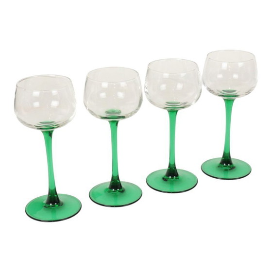 Image 1 of Set Van 4 Vintage Luminarc Wijnglazen