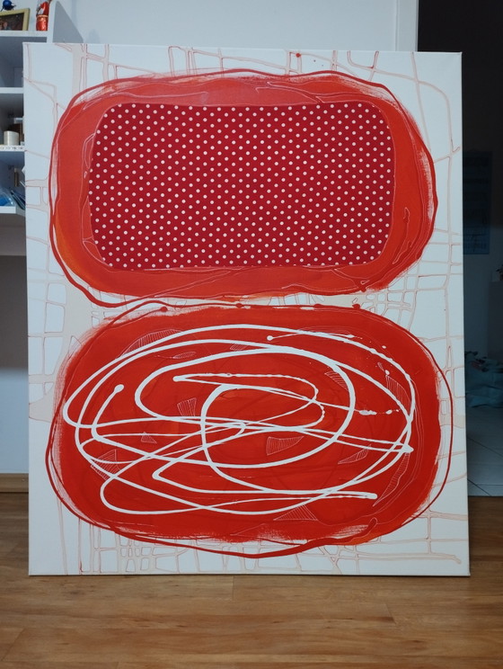 Antadze Abstract Composition XXL – Paintings & Drawings, Canvas, Textile (photo 6 of 15)